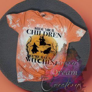 Custom bleached Hocus Pocus Tshirt